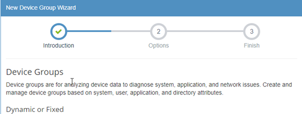 Device Group Wizard