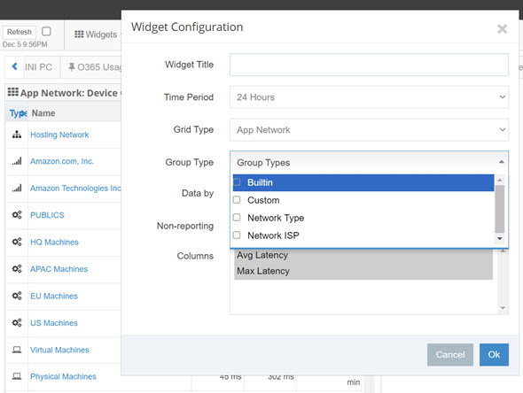 Device Group Type Filtering