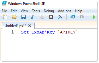 Powershell Set API Key